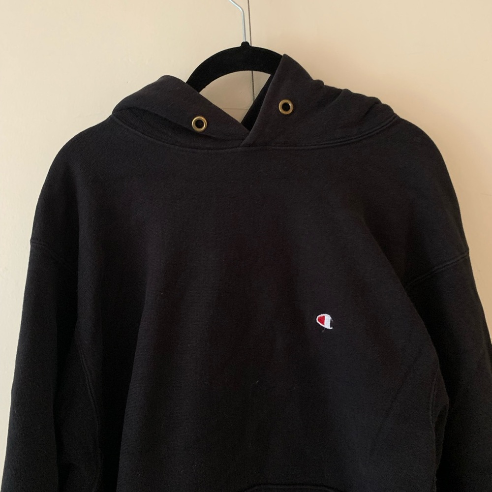 Champion Large Black Hoodie